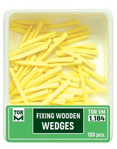 Fixing Wooden Wedge YELLOW 100Pcs 1.184 TORVM