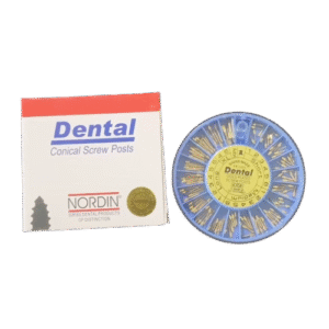 NORDIN Dental Conical Screw Posts Kit 120 pcs Gold Plated