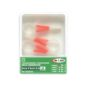 Transparent Contoured Self Adhesive Matrices 12Pcs For molar  ( No1 / No1.491 )