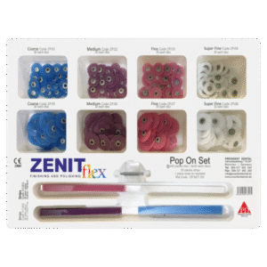 ZENIT FLEX POP ON FINISHING AND POLISHING DISC KIT (240 DISC + MANDERAL +20 STRIP) PD
