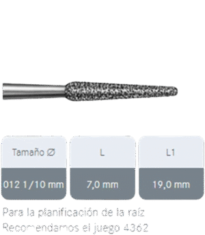 KOMET 8831L-204-012 5 Diamond Perio  Bur