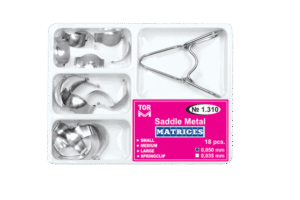 SADDLE METAL MATRICES 18PCS TOR VM 1.310