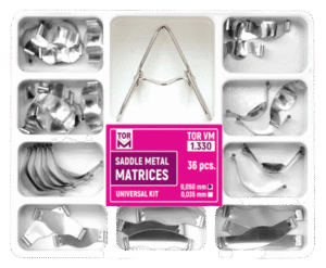 Saddle Contoured Metal Matrices. Universal Kit for 36pcs No 1.330 TORVM