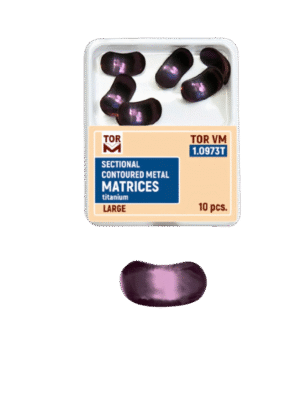 Sectional contoured titanium matrices large 0,030mm no1.0973T 10pcs TOR VM